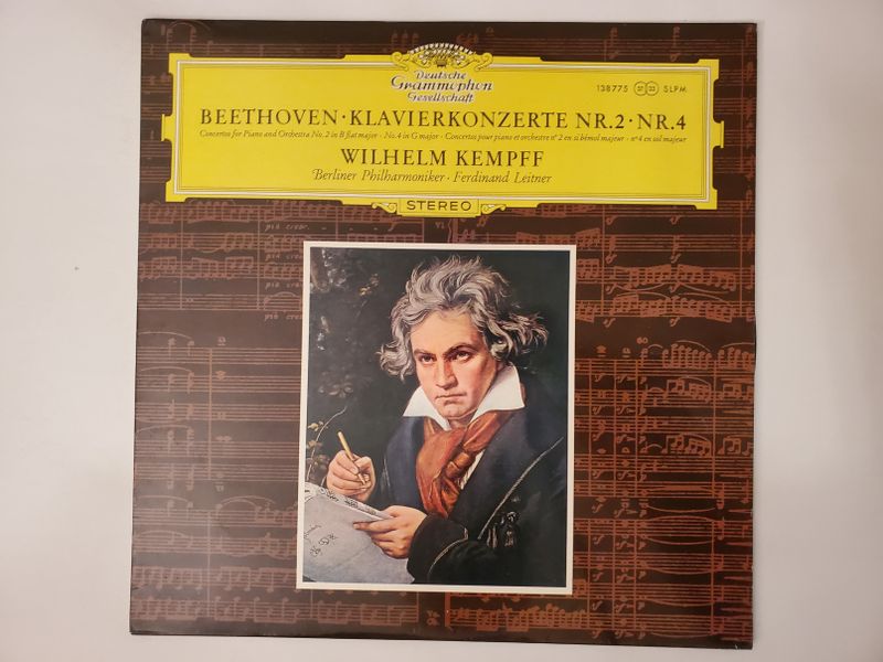 Wilhelm Kempff Beethoven: Klavierkonzerte Nr. 2 ? Nr. 4 vinyl record